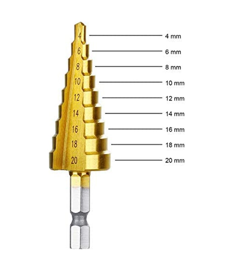videvoiki dmktools mparolas 1Τρυπάνι κωνικό 4 – 20 mm με επικάλυψη τιτανίου. videvoiki dmktools mparolas 1Τρυπάνι κωνικό 4 – 20 mm με επικάλυψη τιτανίου.